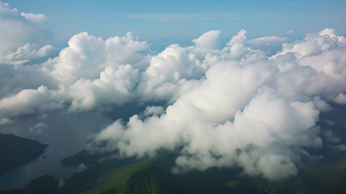 自然风景震撼大气航拍中国风光云海清晨雾气