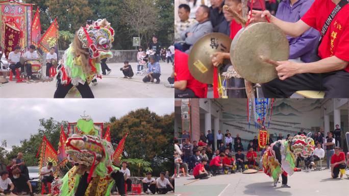 民间舞狮 传统习俗 广州舞狮