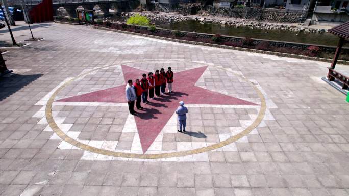 4K航拍集合实拍红色素材英雄纪念碑