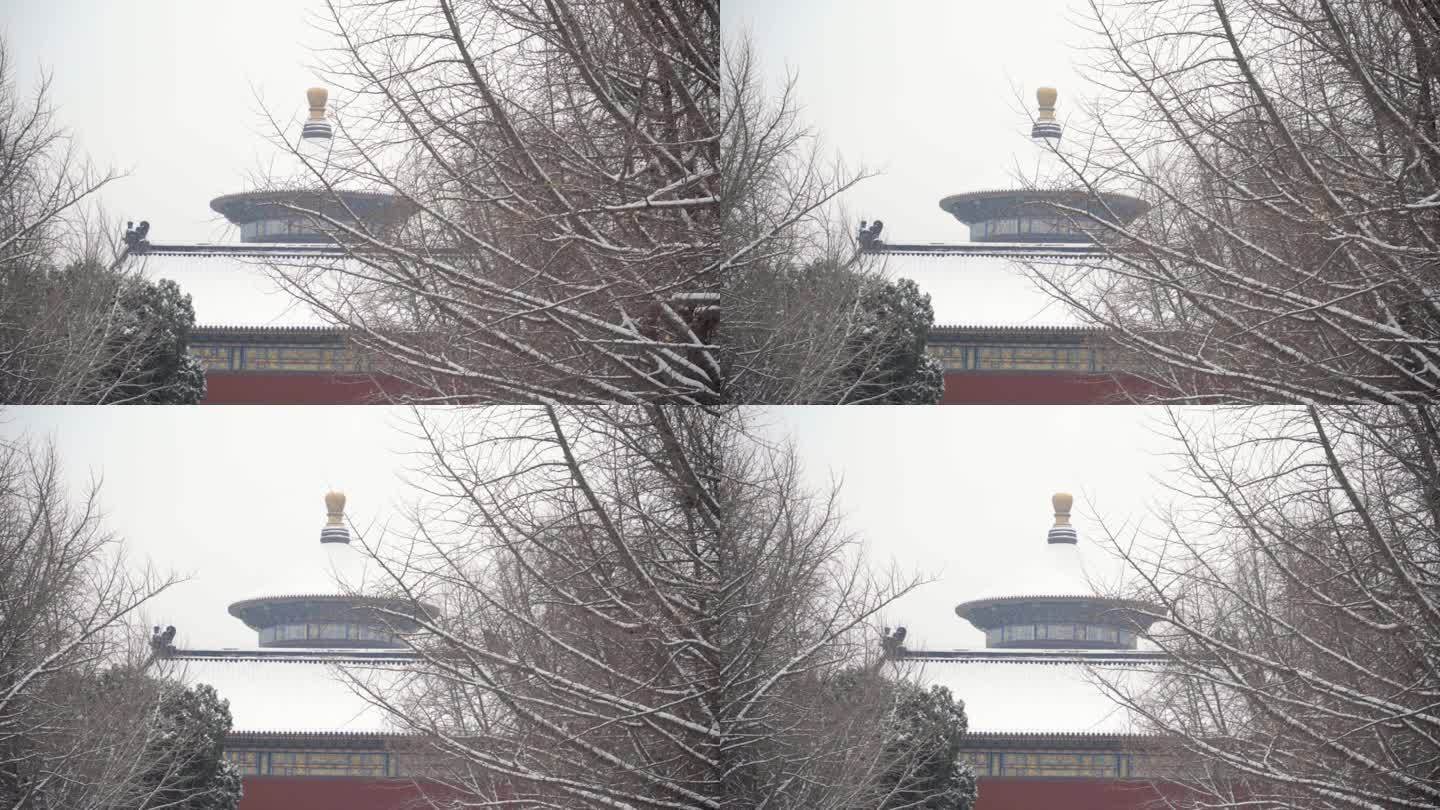 北京天坛雪景