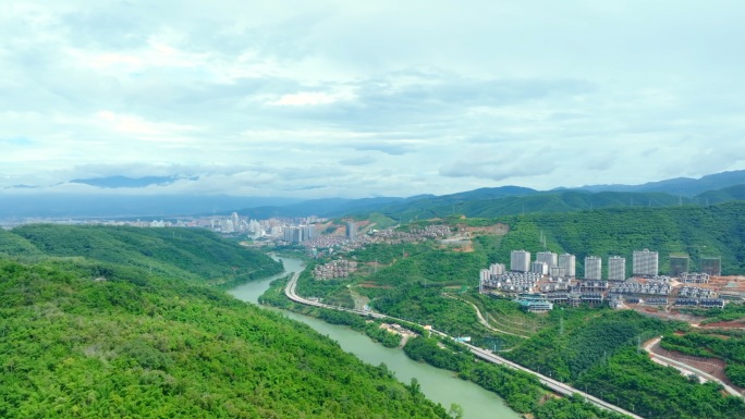 西双版纳 青山绿水 高压输电 航拍合集