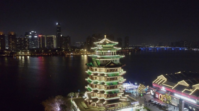 4k惠州夜景航拍合集