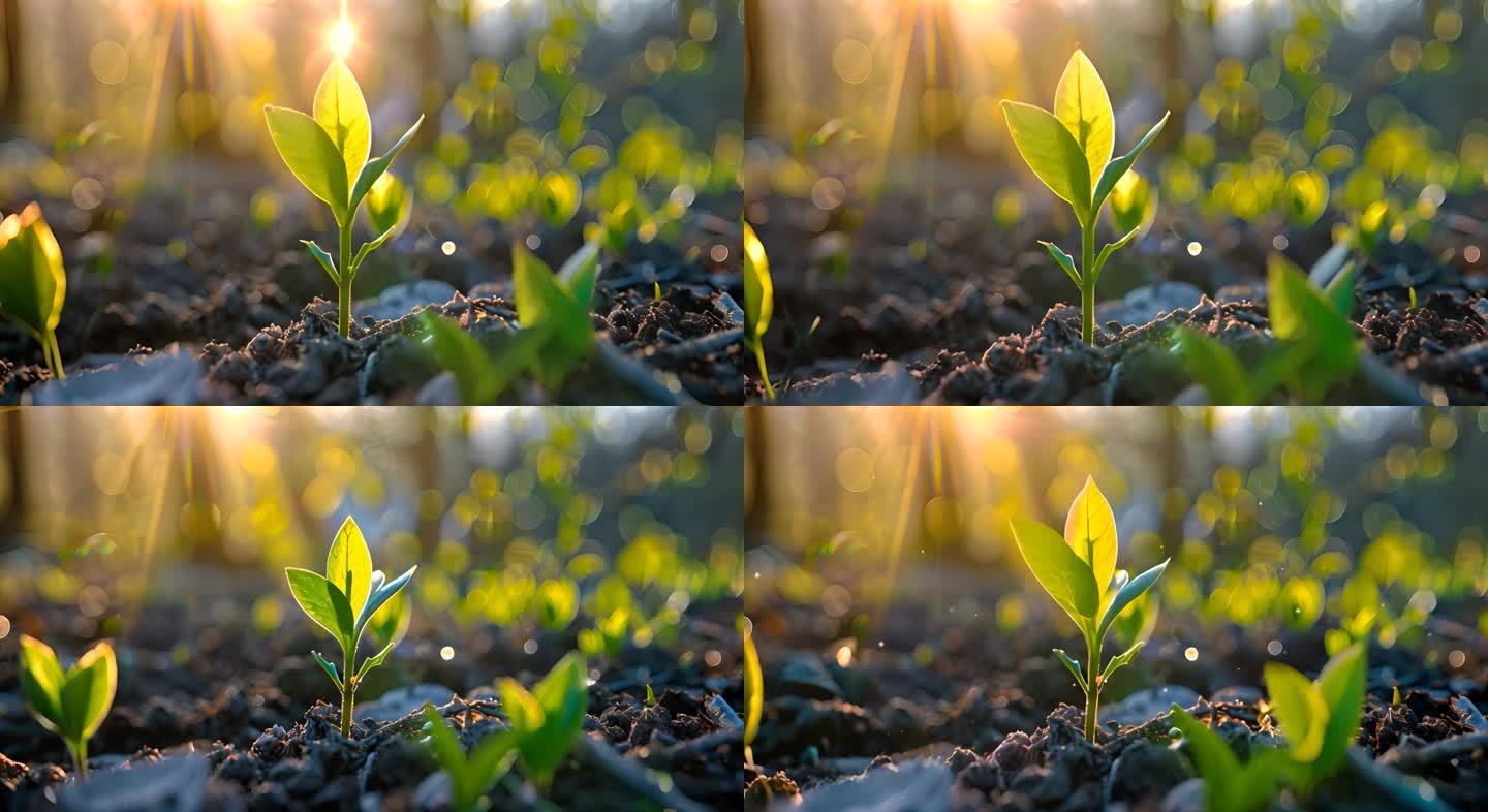 植物生长_小树苗生长_希望