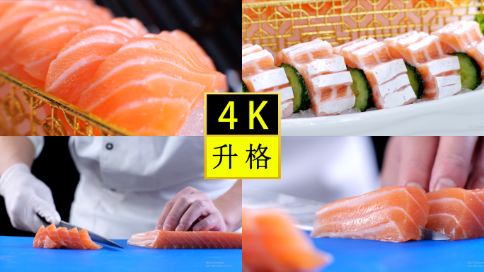 三文鱼-微景-日料-刺身-鱼腹-日料寿司