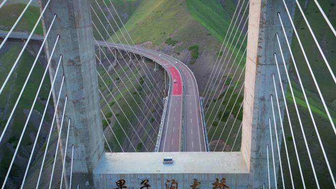 新疆果子沟大桥-新疆风光-4K航拍
