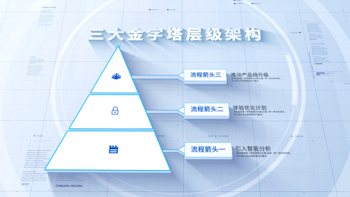 【3-8层】简约层级金字塔【无插件】