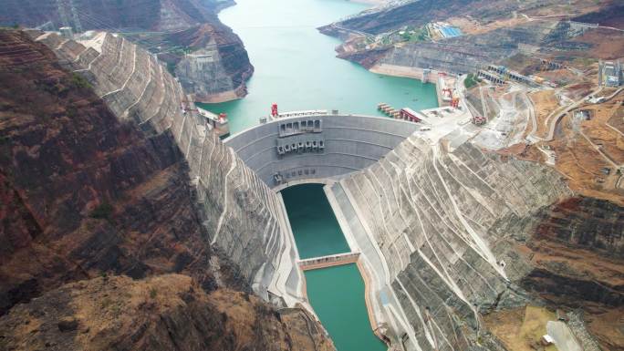 白鹤滩水电站枯水期，白鹤滩水电站冬天