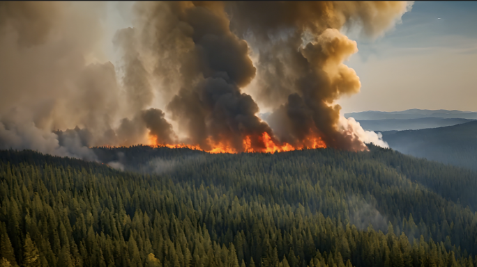 森林大火、自然灾害、消防安全