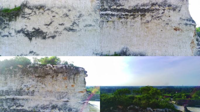 在Bukit jaddh或jaddh山上翱翔，这是印度尼西亚马杜拉的一个引人注目的白色石灰岩悬崖。