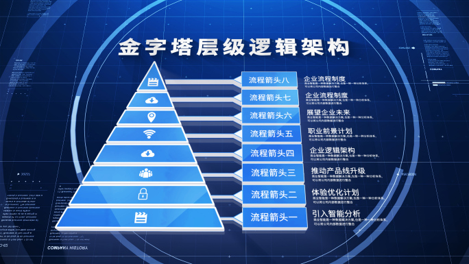 【3-8层】科技金字塔结构【无插件】