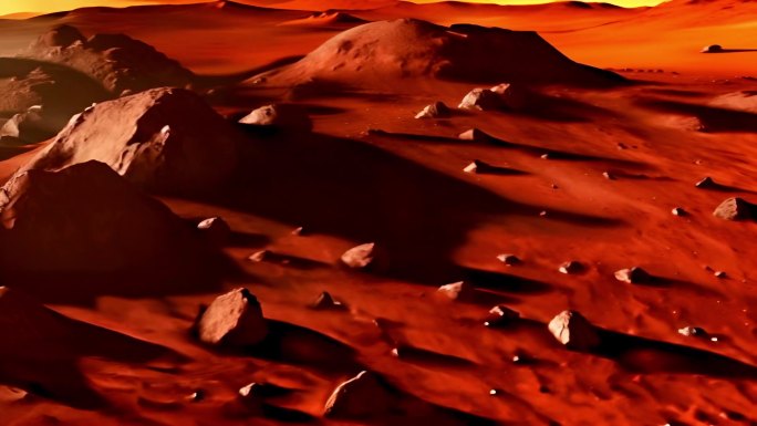 火星表面动画LED舞台背景