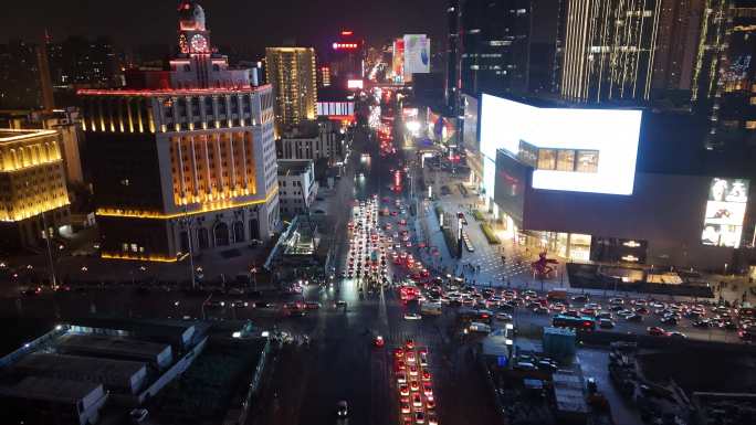 正弘城夜景运镜多角度合集