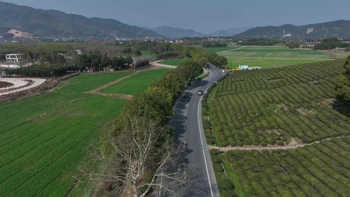 杭州径山四好农村路多角度航拍