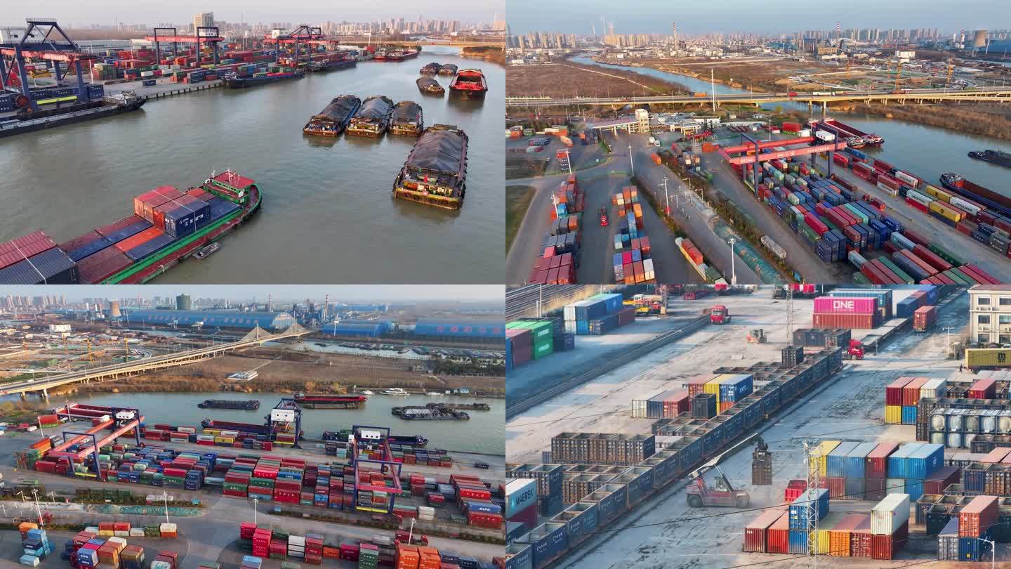 苏北运河集装箱运输十年猛增12倍