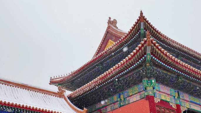 北京故宫雪景