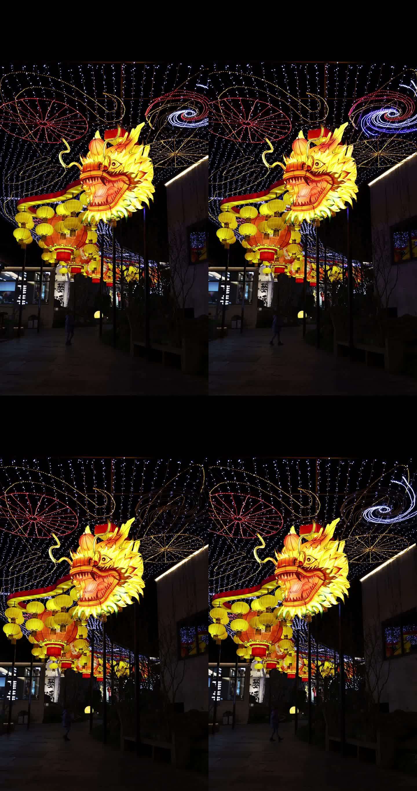 前进的道路上中国传统彩灯花灯龙灯