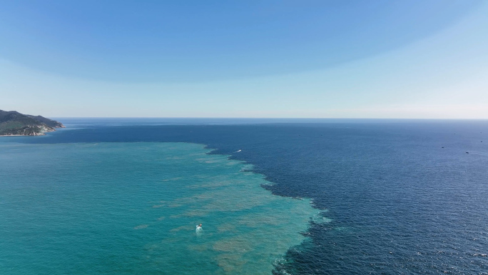 大连旅顺黄海渤海海面分界线