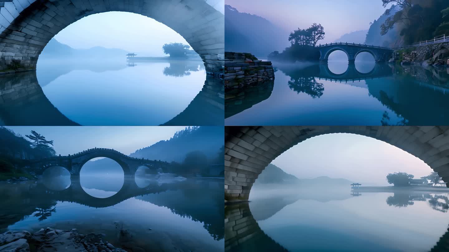 4K-水乡烟雨朦胧