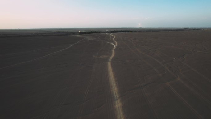 4k敦煌地貌沙漠车队 沙漠戈壁