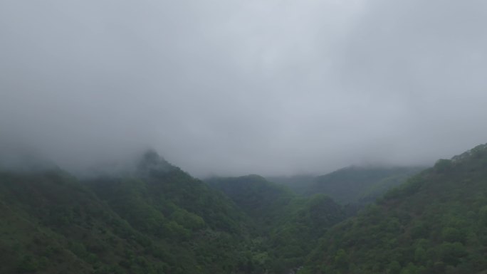 深山航拍自然保护区大自然