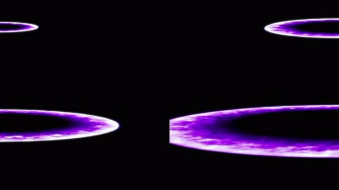 8K带通道 紫色冲击波 圆 扩散 能量波