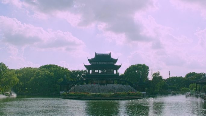 苏州盘门景区夏天