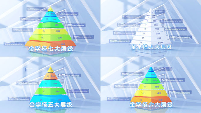 【3-8类】金字塔结构AE模板