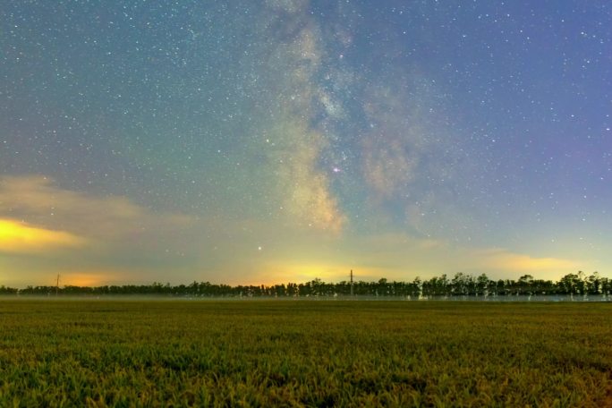 秋季星空银河