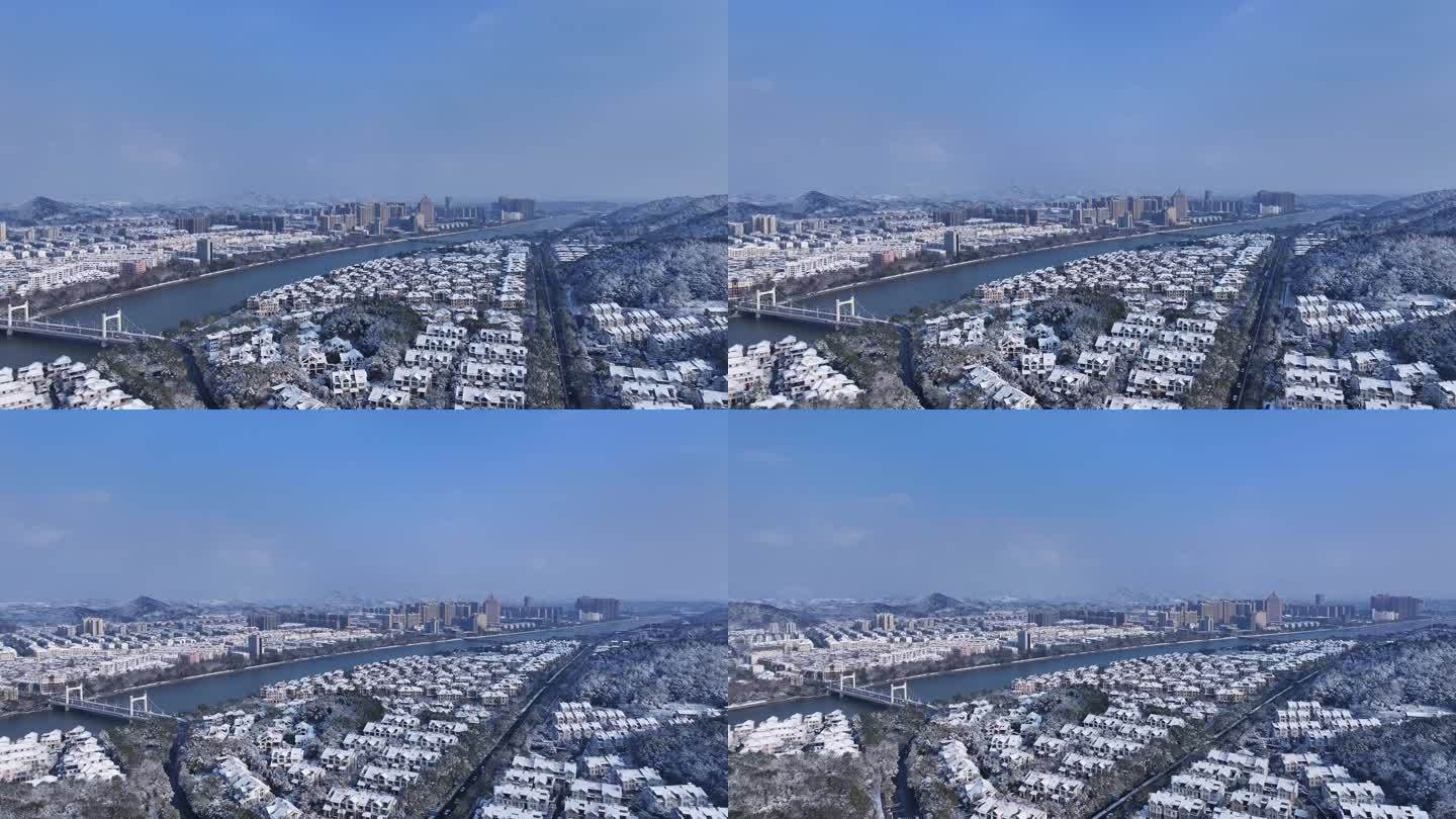 雪景 江山市区 大雪