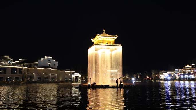 江西上饶婺源婺女洲夜景