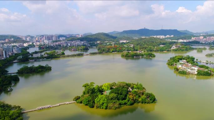 惠州西湖康帝前推高空大景