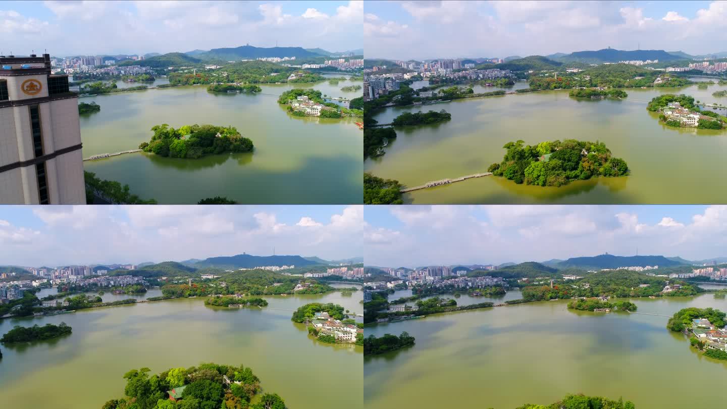 惠州西湖康帝前推高空大景