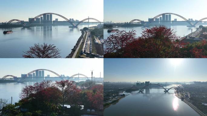 清晨的广州新光大桥