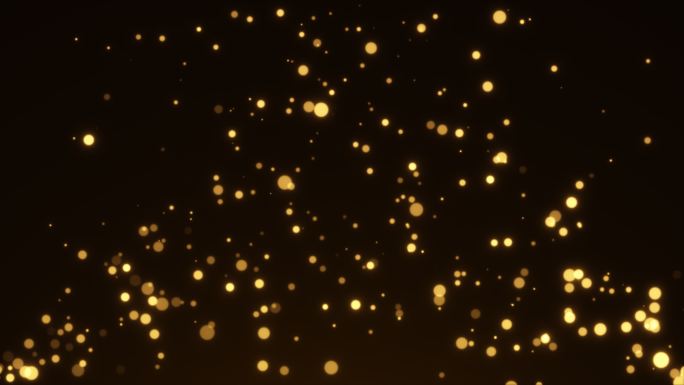 4k金色闪烁粒子透明通道