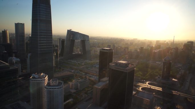 历史资料北京航拍CBD央视 2014年