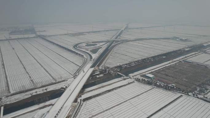 苏北农村雪景