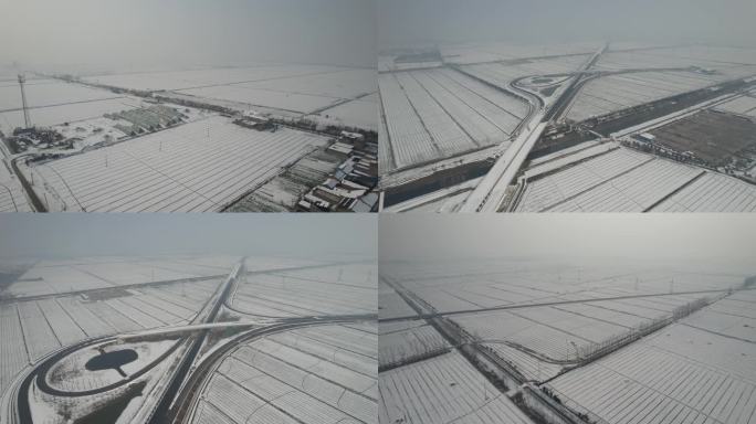 苏北农村雪景