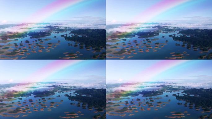 千岛湖的彩虹