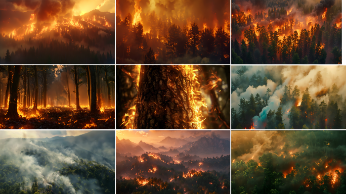 森林着火火灾蔓延