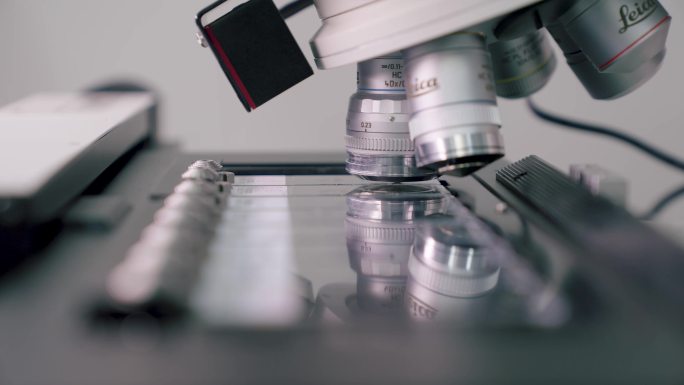 科学研究显微镜生物细胞观察科学DNA医学