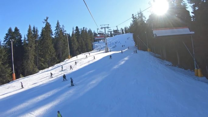 保加利亚波罗韦茨的滑雪场