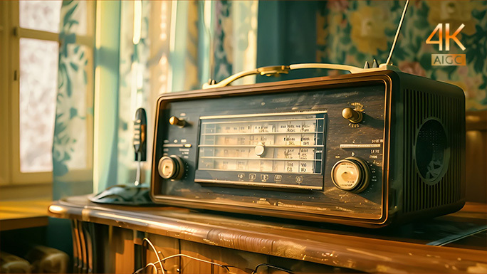 老式收音机与旧时光 昔日的岁月回忆 怀旧