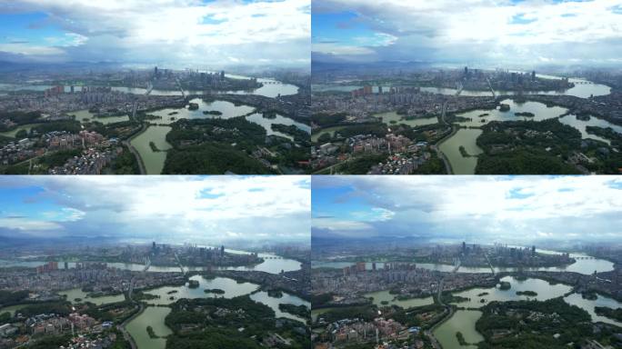 惠州惠城区高空航拍大景