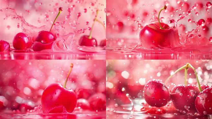红樱桃水花液体
