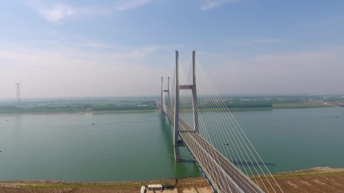 航拍 荆州长江大桥