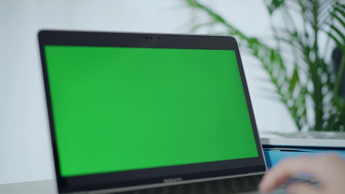 笔记本绿幕 绿屏 电脑绿幕扣像 绿幕办公