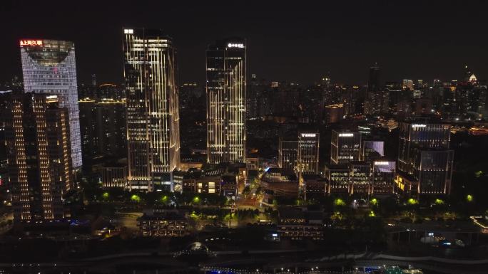 上海外滩魔都夜景航拍