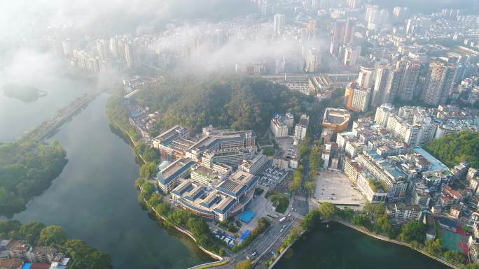 惠州第三人民医院高空云雾大景