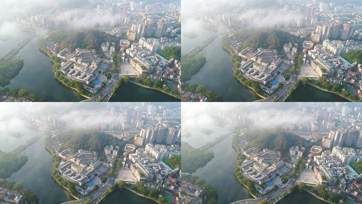 惠州第三人民医院高空云雾大景