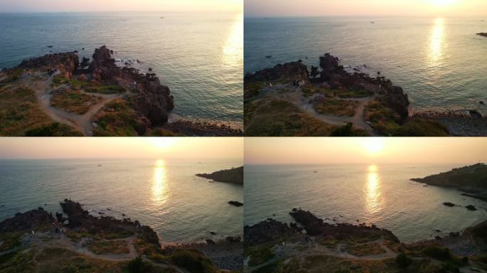 青岛中国摄影之岛日出朝阳大海海边东极岛